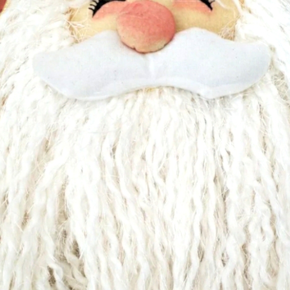 Vintage JC Penny Home Collection Santa Claus White/Red Bells Door Hanger Decor - Picture 8 of 12